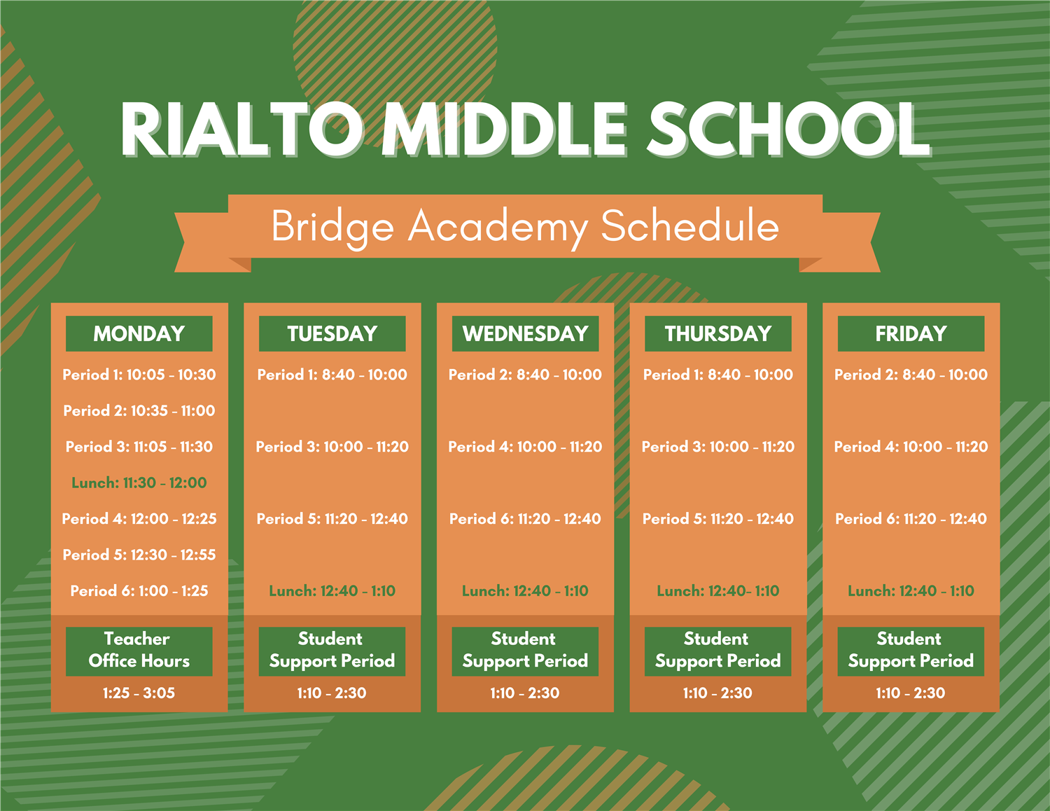 School Schedules / Bell Schedule